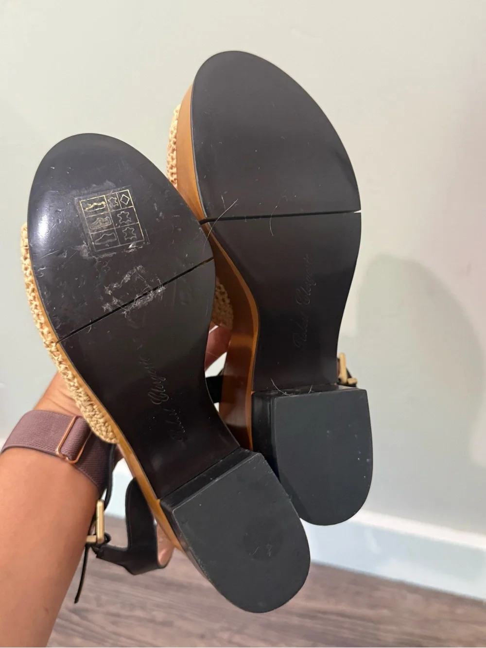 Robert Clergerie Raffia Wedge
